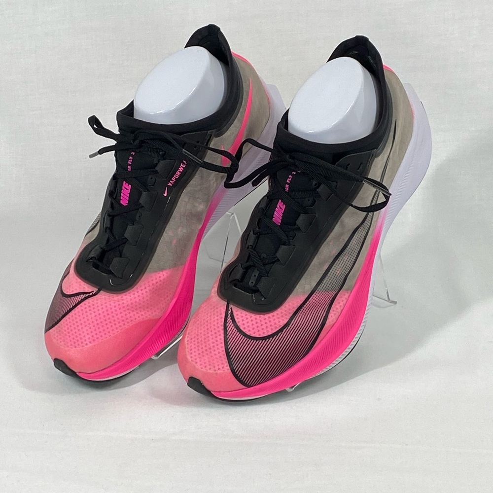 Mens Nike Zoom Fly 3 Pink/White/Black/Grey Size 9.5 in good condition